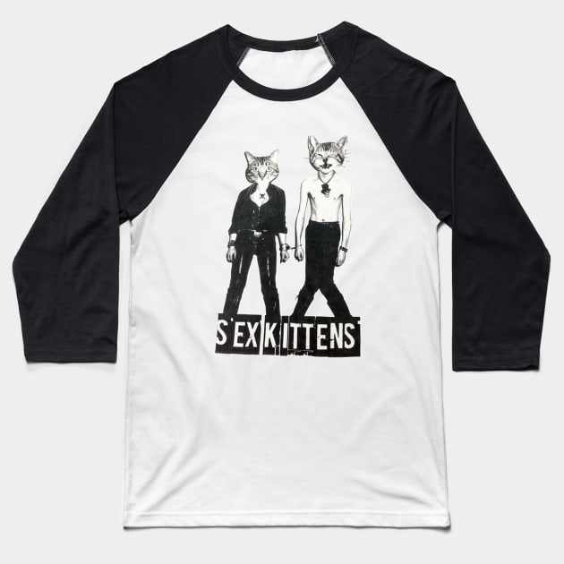 SEX KITTENS Baseball T-Shirt by darklordpug